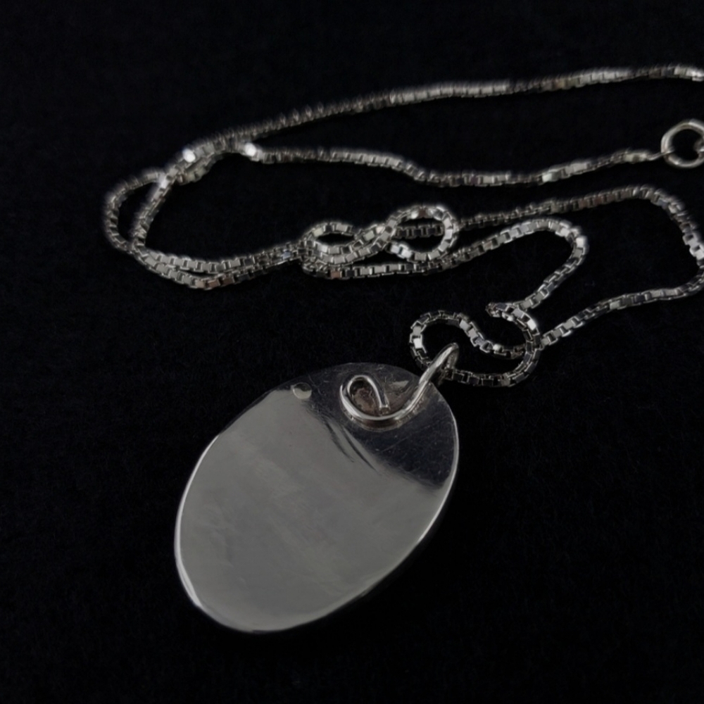Red Jasper Pendant With 925 Italy Sterling Silver Necklace - Picture 4 of 7